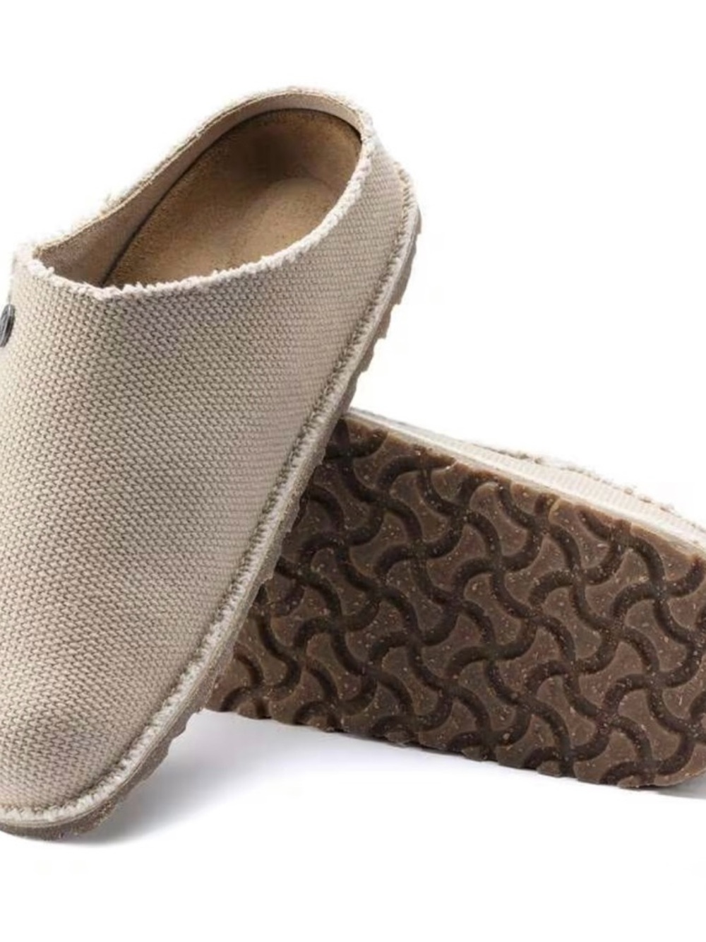 Birkenstock Slip-On Canvas Slipper in Beige - Picture 4 of 6